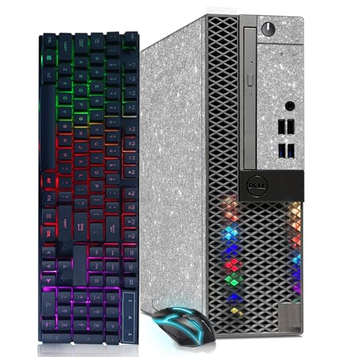 Powerful Dell Gaming Desktop with Intel Quad Core I5-6500, GeForce GT 1030, 32GB DDR4, 1T SSD, RGB Keyboard & Mouse
