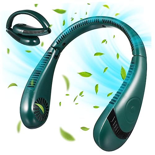 Compact Foldable USB Neck Fan for Women – Silent, Portable, and Eco-Friendly Cooling Device