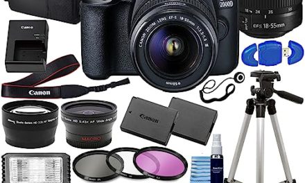 Capture Stunning Photos with Canon EOS 2000D DSLR!