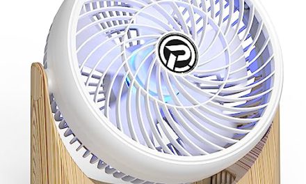 Powerful USB Desk Fan: Remote Control, RGB Light, Timer, Quiet Operation