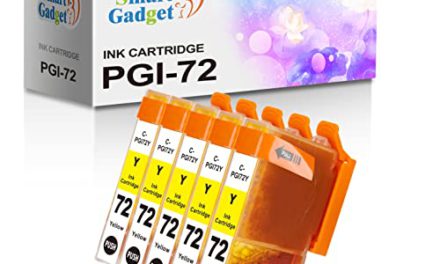 Get Smart with 5-Pack Ink Cartridge Replacement for PIXMA Pro-10 Printers – Yellow Only!