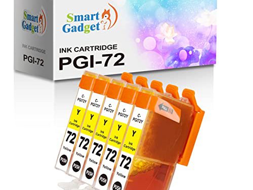 Get Smart with 5-Pack Ink Cartridge Replacement for PIXMA Pro-10 Printers – Yellow Only!
