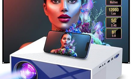 Ultimate Wireless Movie Projector: Full HD 4K, 12000LM, 300″ Display