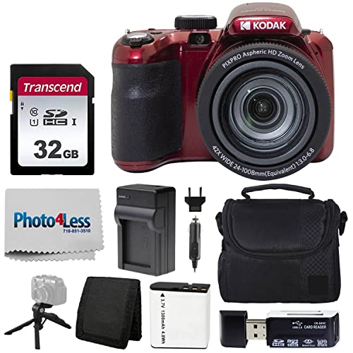 Capture Life’s Moments: Kodak PIXPRO AZ425 Bundle with 32GB Memory Card, Camera Case, and More!