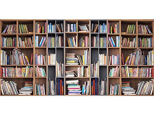 Retro BookshelfBackdrop: Vintage Charm for Artistic Portraits