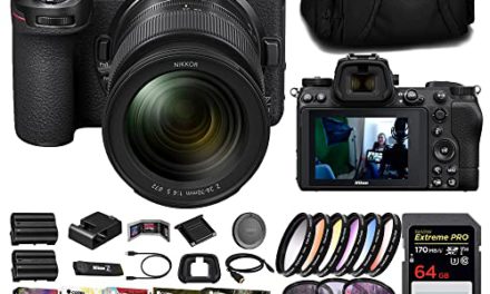 Powerful Nikon Z7 II Camera Bundle: Mirrorless, 24-70mm Lens, Memory Card, Filters, Bag, Battery, Charger, & More!