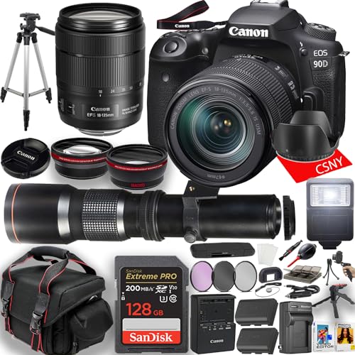 Capture Life’s Moments: Canon 90D DSLR Bundle+ (Renewed)