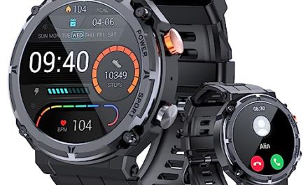 Ultimate Tactical Fitness Tracker: Waterproof Smart Watch for Men with Bluetooth Call