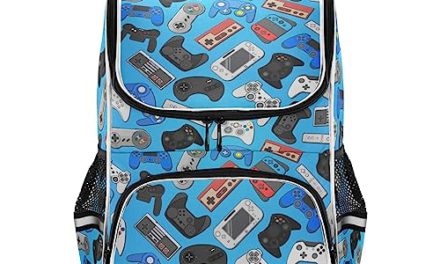 Colorful Video Game Controller Backpack: Perfect for School and Travel