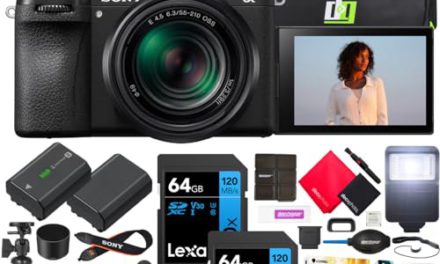 Sony a6700 Mirrorless Camera Bundle: Capture Stunning Photos with 26MP, 4K Video, Lens Kit, Photography Bag, Flash, Extra Battery, Charger & More