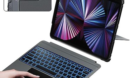 Enhance iPad Pro 12.9: Backlit Keyboard, Kickstand, Slide Cover