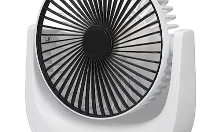 Silent USB Desk Fan: Mini, Portable & Rechargeable