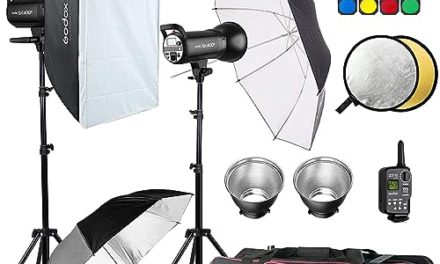 Powerful Godox Strobe Kit: 2x400W Studio Monolights, Trigger, Softbox