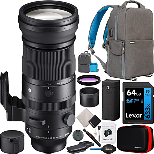 Ultimate Zoom Lens Package for Sony Mirrorless: Sigma 150-600mm Sports + Backpack & Accessories