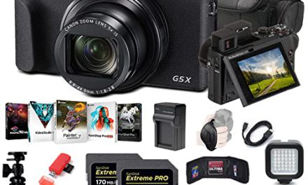 Revitalize Your Photography: Canon G5 X Mark II Camera + Memory Cards + Batteries + Software + Charger + More
