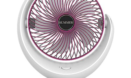 Powerful USB Desk Fan – Whisper Quiet, Portable, Rechargeable – Ideal for Home, Office, and Travel