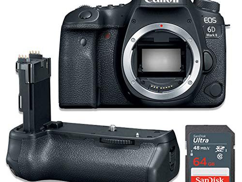 Ultimate Camera Kit: Canon EOS 6D Mark II + Power Grip & 64GB Memory