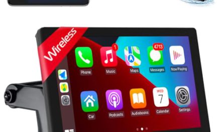 Experience Wireless Carplay & Android Auto: 9″ Touchscreen, Bluetooth, HD Camera, Mirror Link & More!