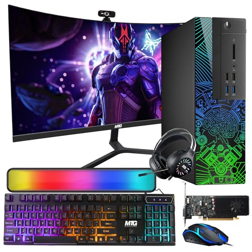 Renewed Lumos 8 Gaming PC: Powerful Intel Core, 16GB RAM, 1TB HDD, 144hz Curved Monitor