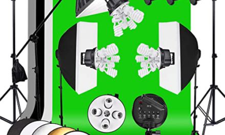 Enhance Your Photos with KXDTZ Lighting Kit: Softbox, Backdrops, Stand, Reflector, Bag