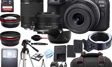 Capture the Moment: Canon EOS R10 Camera Bundle with 40 Essential Accessories