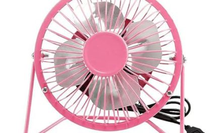 Silent & Portable USB Desktop Fan: Stay Cool Anywhere! (Pink)
