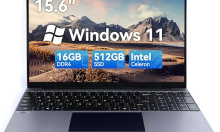 Powerful 16GB RAM Laptop with Windows 11 & IPS FHD Display