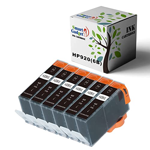 Boost Efficiency: HP 920 XL 920XL Ink Cartridge Replacement – Officejet 6500 6500A 6000 7000 7500 7500A E709 Printer (Black, 6-Pack)