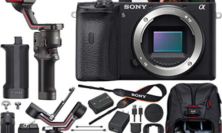 Sony a6600 Filmmaker’s Bundle: Capture Stunning 4K with DJI RS 3 Gimbal, Deco Gear Backpack, 64GB High Speed Card & Software