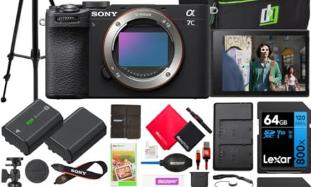Sony a7C II Camera Bundle with Bag, Battery, Charger, Tripod & More