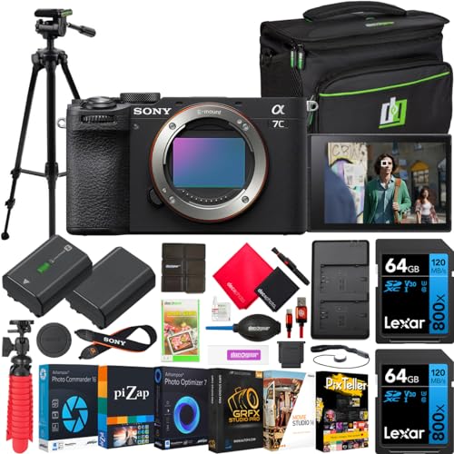 Sony a7C II Camera Bundle with Bag, Battery, Charger, Tripod & More