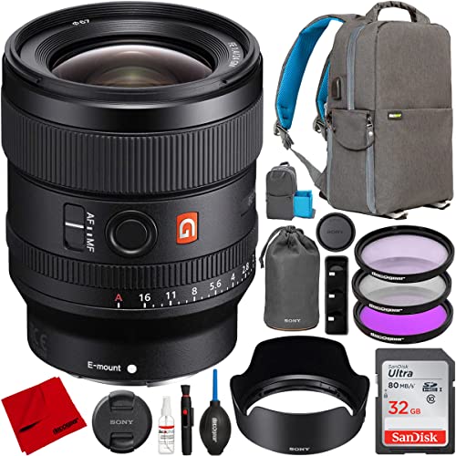 Sony 24mm F1.4 GM Lens + Backpack & Accessories