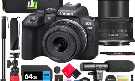 Capture Unforgettable Moments: Canon EOS R10 Mirrorless Camera Bundle