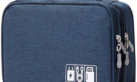 Portable Double Layer Cable Storage Bag