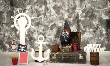 Exciting Pirate Birthday Party Backdrop 20x10ft: Treasure, Flag, and Adventure!