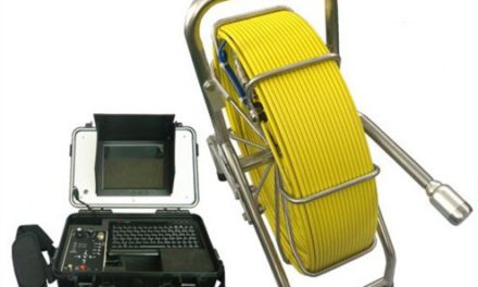 High-Tech Sewer Camera: MABELSTAR 40mm, Self-Leveling, 60m Cable, DVR