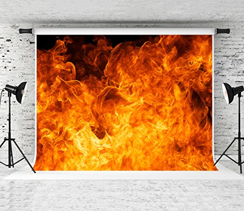 Spooky Halloween Fire Backdrop: Kate’s 10x10ft Photography