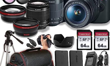 Capture Stunning Photos with Canon Rebel T7 DSLR Bundle