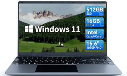 Powerful 15.6″ Windows 11 Laptop: 16GB RAM, 512GB ROM