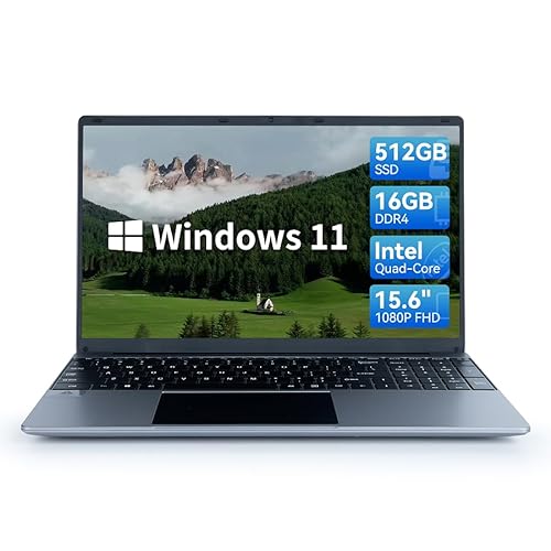 Powerful 15.6″ Windows 11 Laptop: 16GB RAM, 512GB ROM