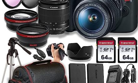 Capture Stunning Moments: Canon EOS Rebel T7 DSLR Camera Bundle